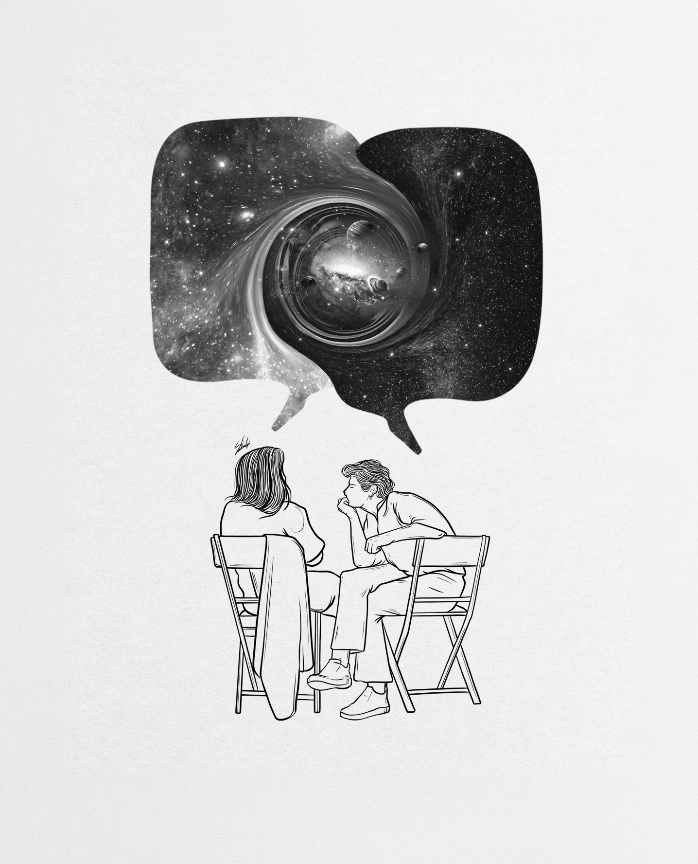 Dreamy talks black & white.