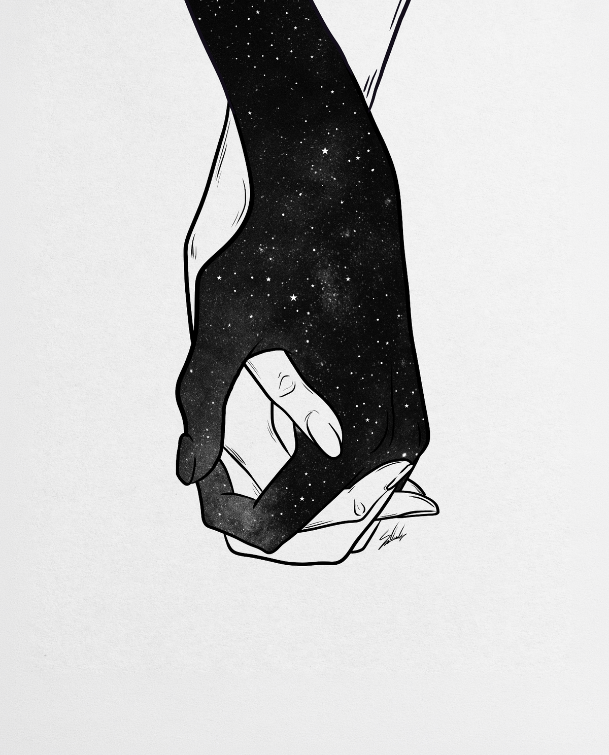 Holding the universe.